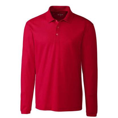 SST202. Clique Spin Eco Performance Pique Long Sleeve Men's Polo