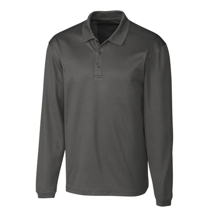 SST202. Clique Spin Eco Performance Pique Long Sleeve Men's Polo