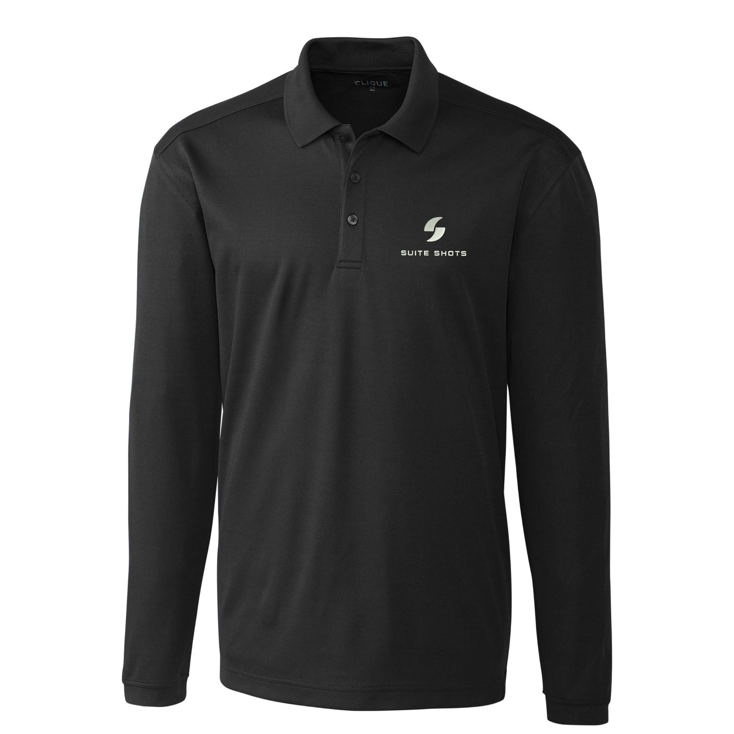 SST204. Clique Spin Eco Performance Pique Long Sleeve Men's Polo