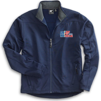 FLAG205. Men's White Bear Performance Full-Zip Pullover