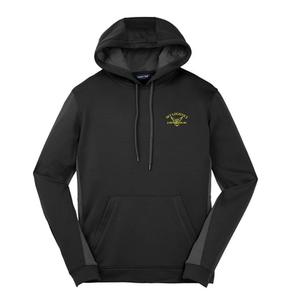SLD207. Sport-Tek® Sport-Wick® Fleece Colorblock Hooded Pullover