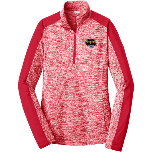 TSUS211. Ladies' Colorblock ¼-Zip Pullover