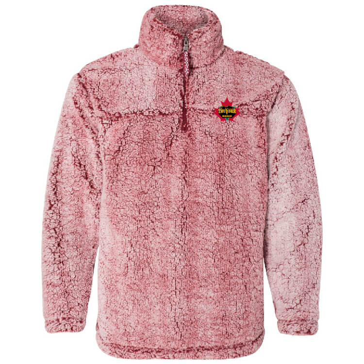 TSCA215. Ladies' Sherpa ¼-Zip Pullover