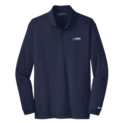 HPI215. Nike Tall Long Sleeve Dri-FIT Stretch Tech Polo