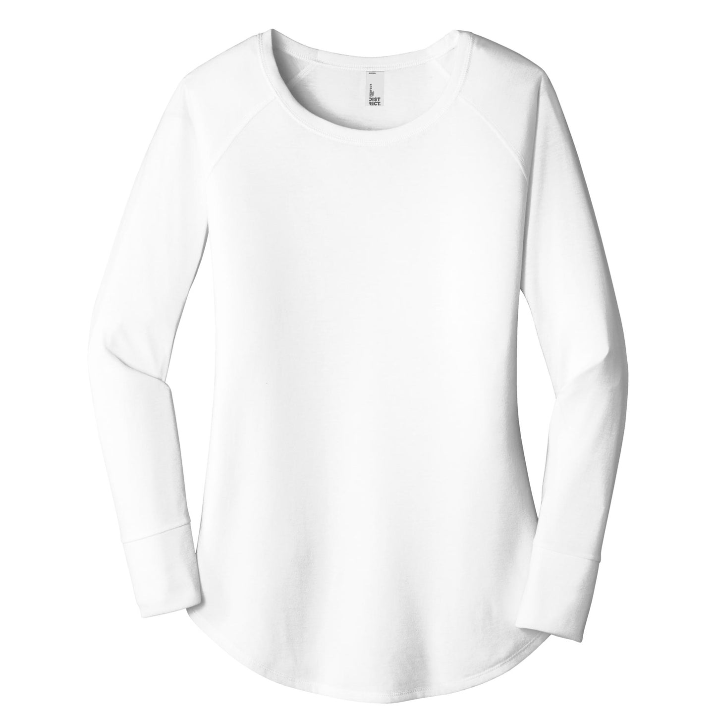 CC220. District® Women's Perfect Tri® Long Sleeve Tunic Tee