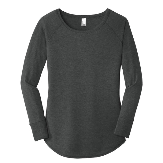CC220. District® Women's Perfect Tri® Long Sleeve Tunic Tee
