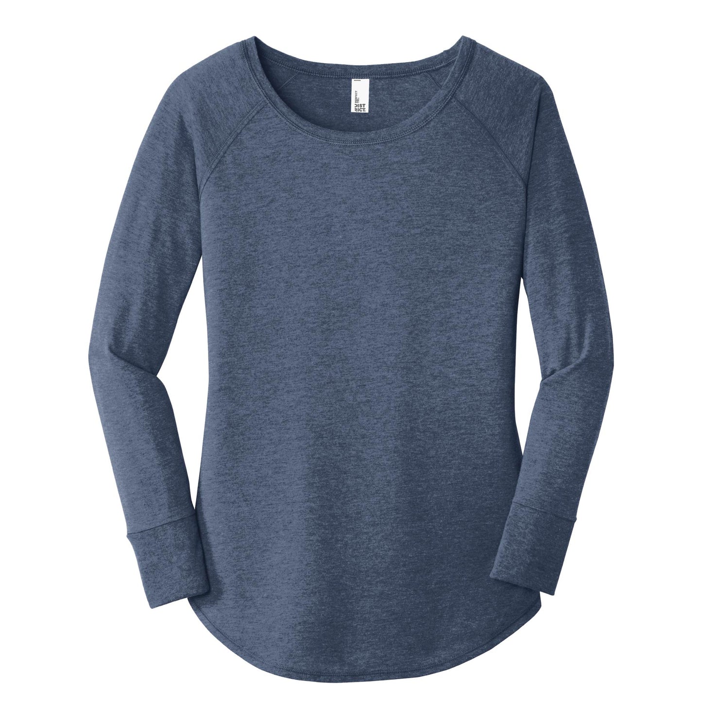 CC220. District® Women's Perfect Tri® Long Sleeve Tunic Tee