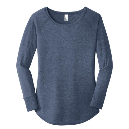 CC220. District® Women's Perfect Tri® Long Sleeve Tunic Tee