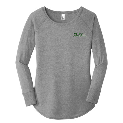 CC220. District® Women's Perfect Tri® Long Sleeve Tunic Tee