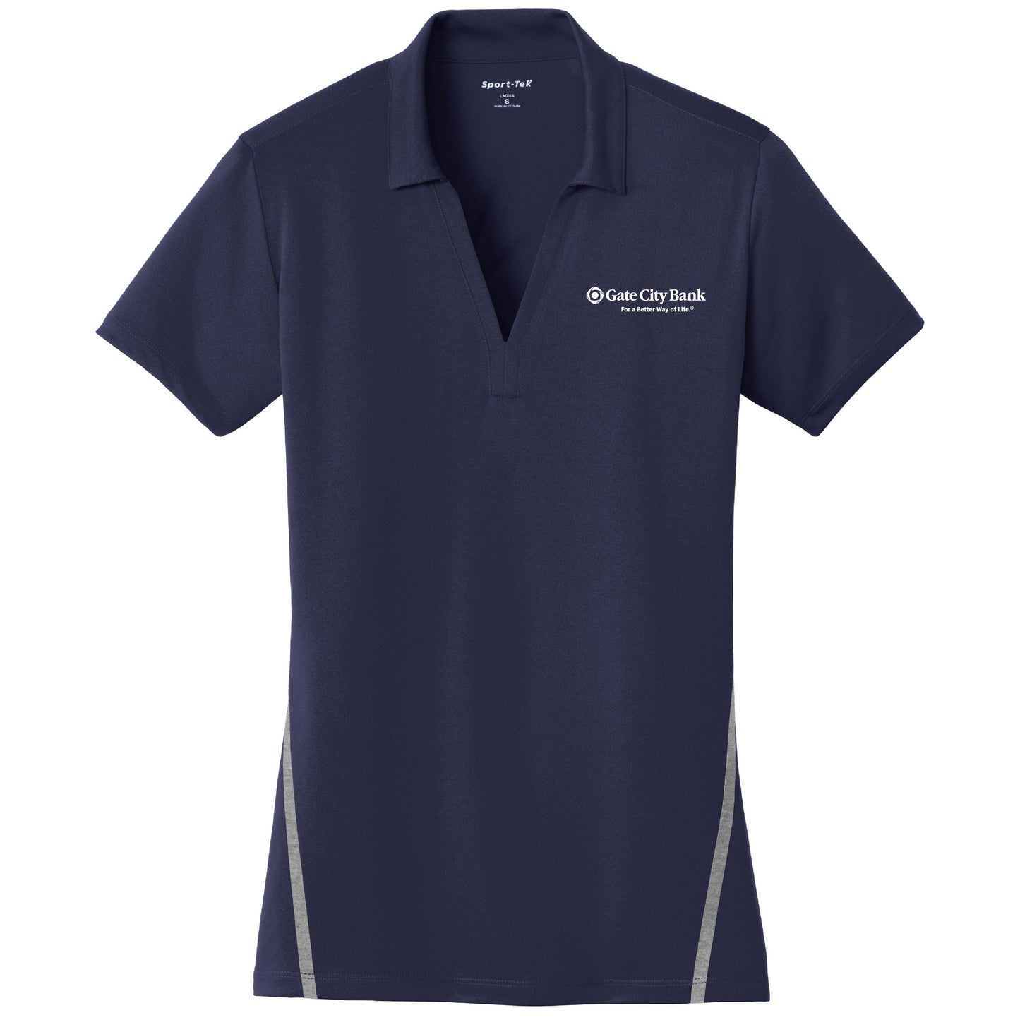 GC220. Women's Sport-Tek® Contrast PosiCharge® Tough Polo®