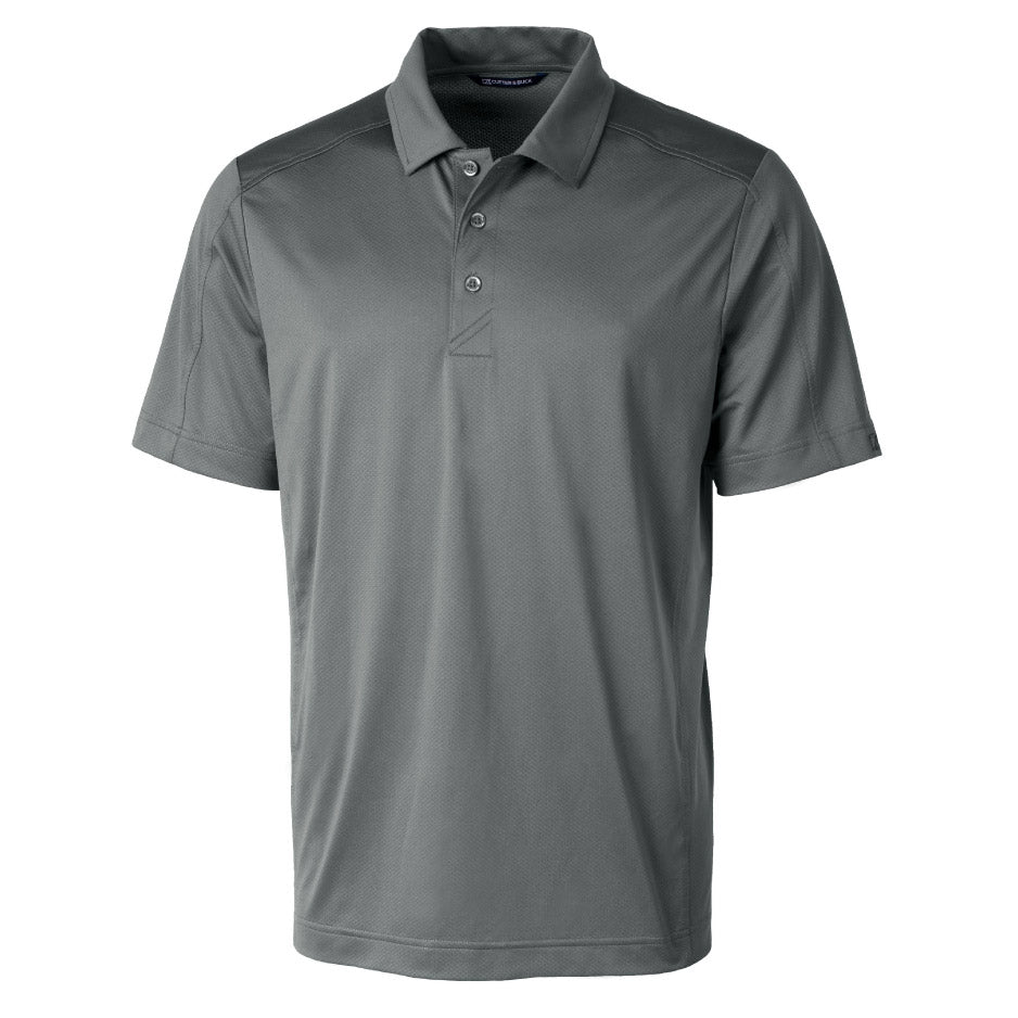 EAPC226. Cutter & Buck Prospect Textured Stretch Mens Short Sleeve Polo