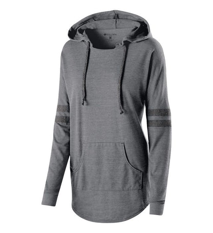 XA209. LADIES HOODED LOW KEY PULLOVER