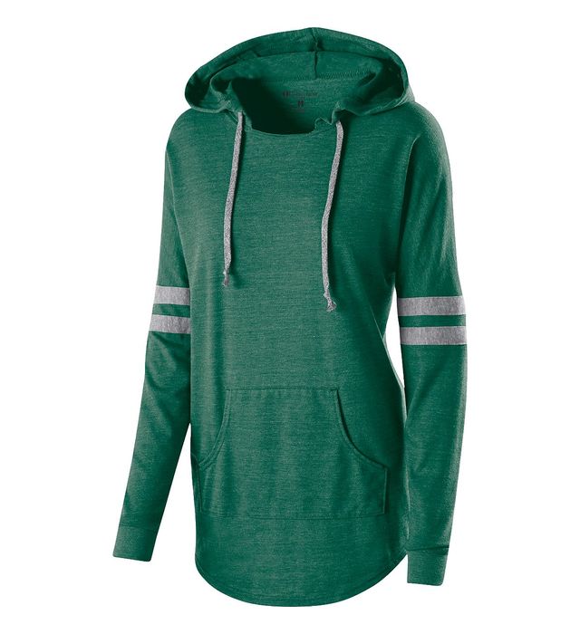 XA209. LADIES HOODED LOW KEY PULLOVER