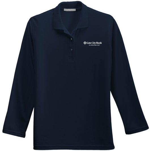 GC231. Women's Port Authority® Silk Touch™ Long Sleeve Polo