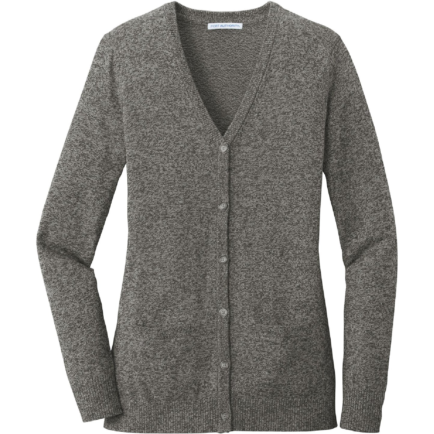 BYTE111. Women's Port Authority® Marled Cardigan Sweater