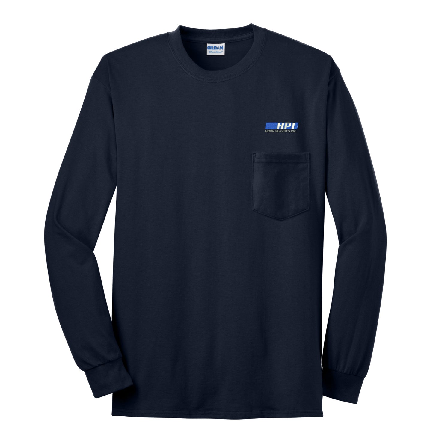 HPI302. Gildan® - Ultra Cotton® 100% Cotton Long Sleeve T-Shirt with Pocket