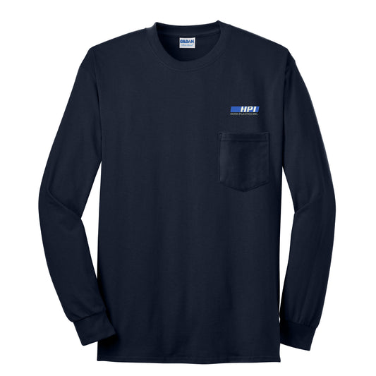 HPI302. Gildan® - Ultra Cotton® 100% Cotton Long Sleeve T-Shirt with Pocket