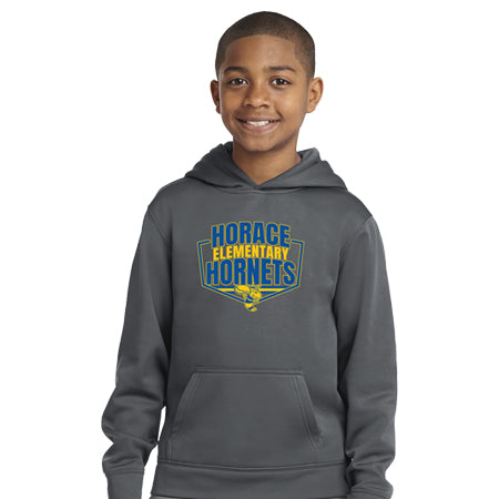 HE112. Sport-Tek® Youth Sport-Wick® Fleece Hooded Pullover