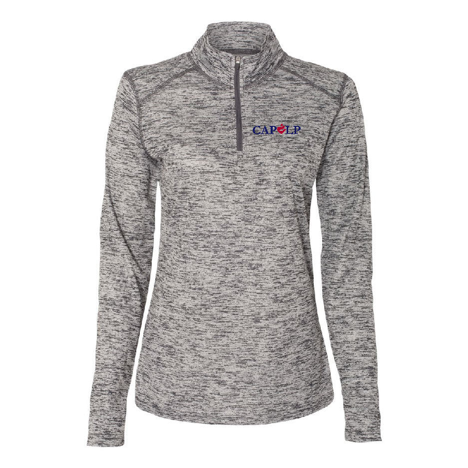CAPLP111. Badger - Women’s Tonal Blend Quarter-Zip Pullover