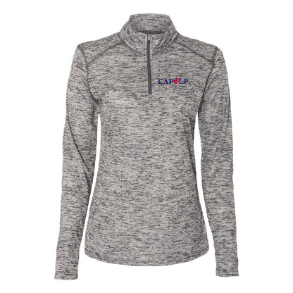 CAPLP111. Badger - Women’s Tonal Blend Quarter-Zip Pullover