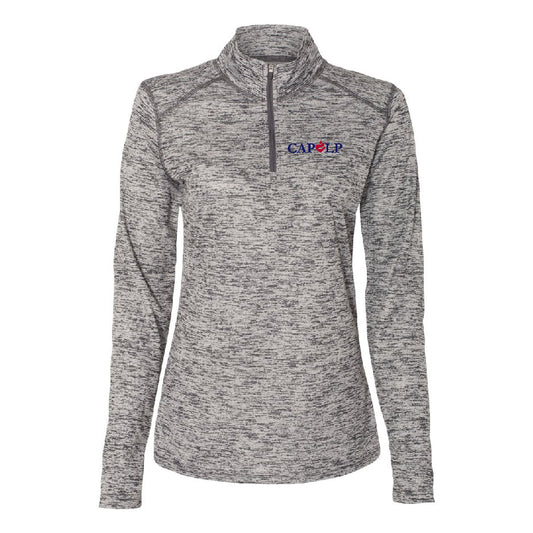 CAPLP111. Badger - Women’s Tonal Blend Quarter-Zip Pullover
