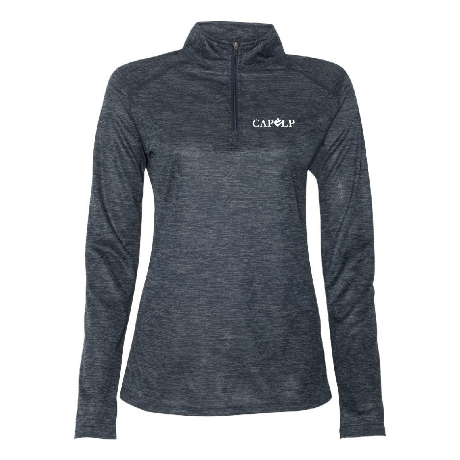 CAPLP111. Badger - Women’s Tonal Blend Quarter-Zip Pullover