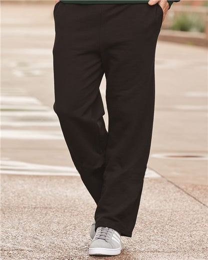 RRIV213. JERZEES NuBlend® Open Bottom Sweatpants with Pockets