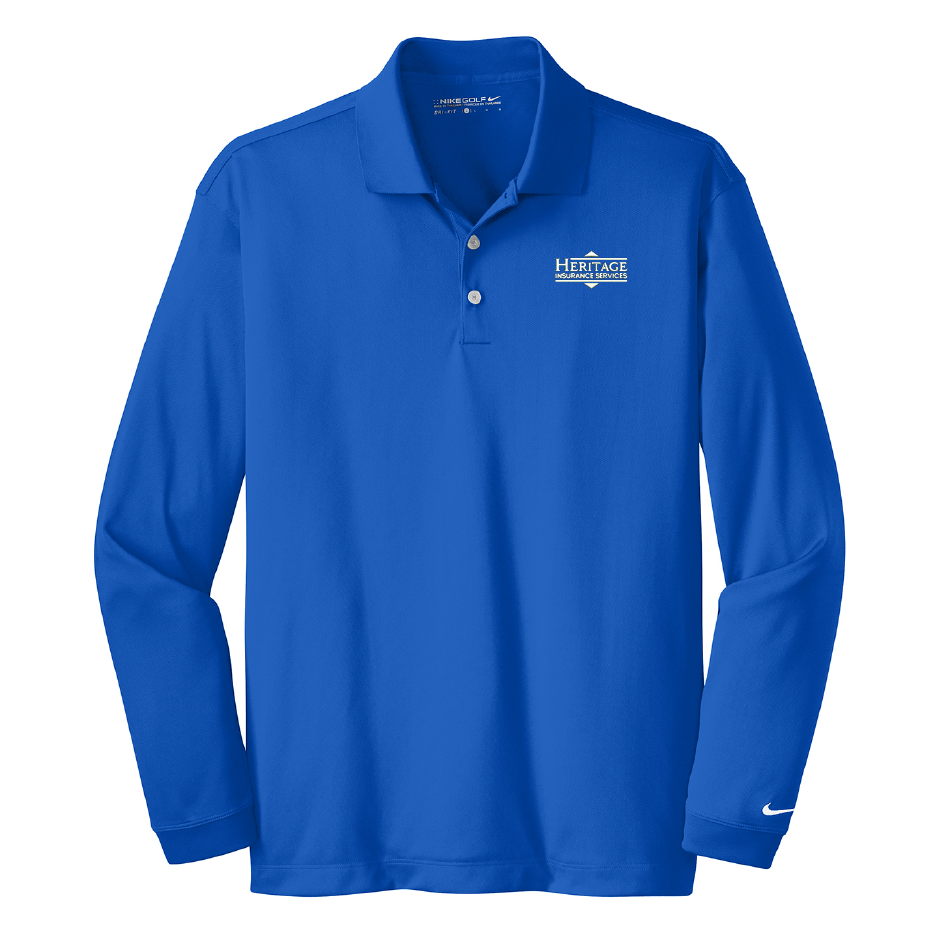 HI212. Nike Long Sleeve Dri-FIT Stretch Tech Polo