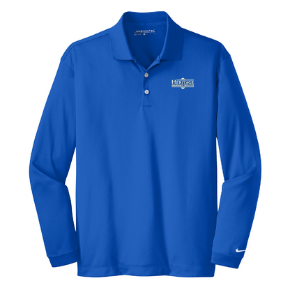 HI212. Nike Long Sleeve Dri-FIT Stretch Tech Polo