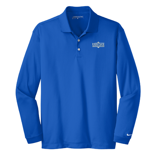 HI212. Nike Long Sleeve Dri-FIT Stretch Tech Polo