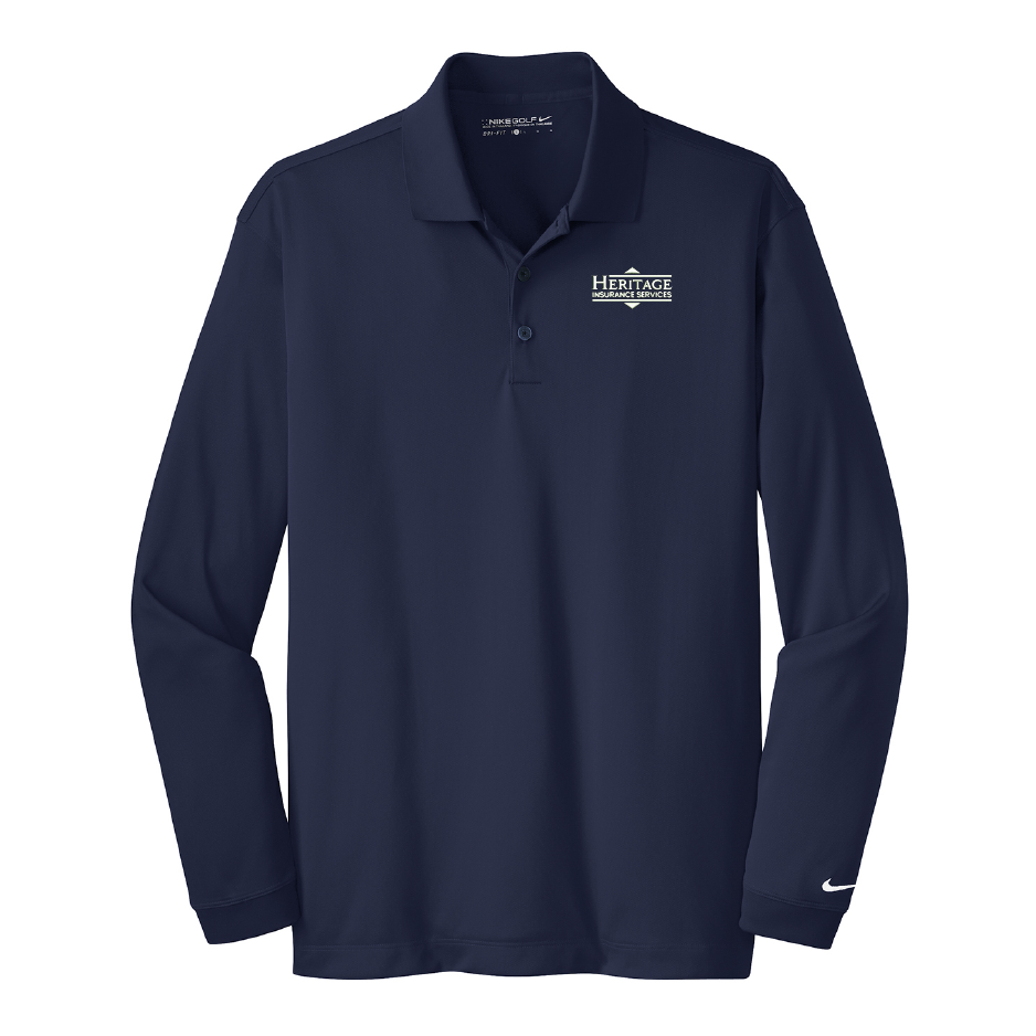 HI212. Nike Long Sleeve Dri-FIT Stretch Tech Polo