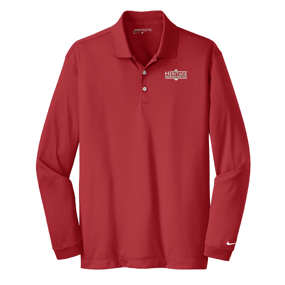 HI212. Nike Long Sleeve Dri-FIT Stretch Tech Polo