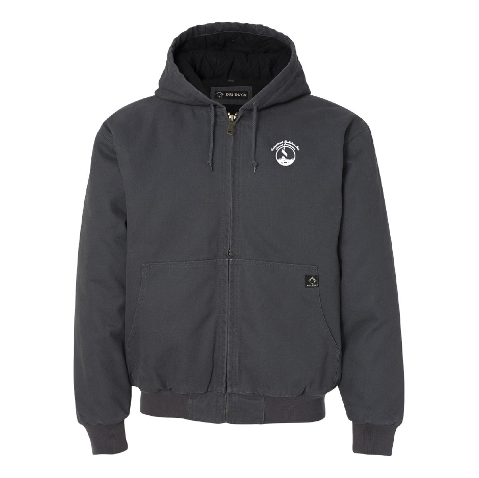 IBI403. Dri Duck Men's Hooded Boulder Cloth Jacket