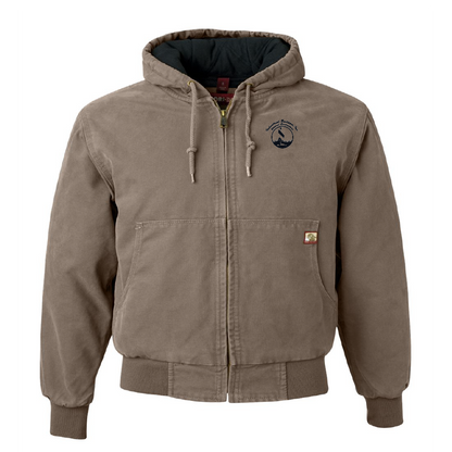IBI403. Dri Duck Men's Hooded Boulder Cloth Jacket
