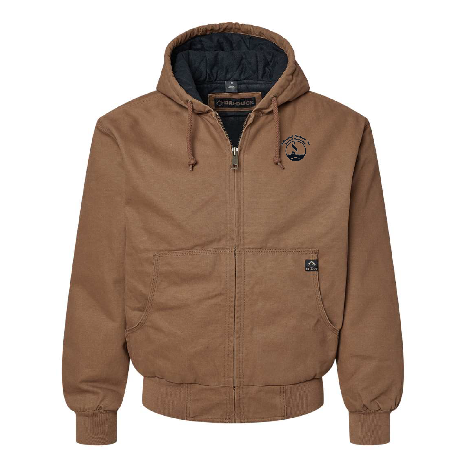 IBI403. Dri Duck Men's Hooded Boulder Cloth Jacket
