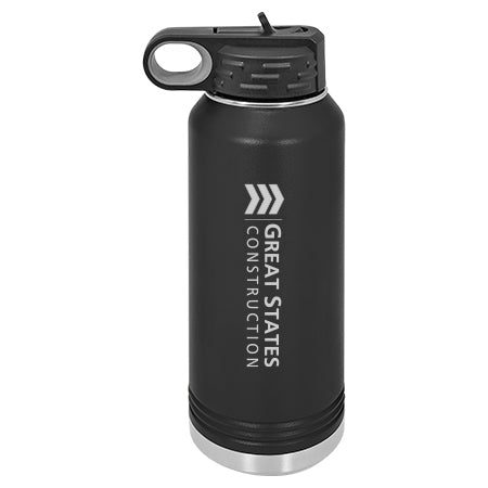 GSC506. 32oz. Black Polar Camel Water Bottle