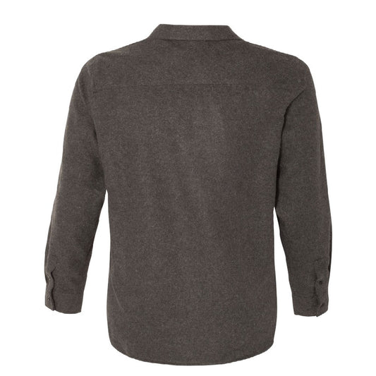 WYS117. Burnside Long Sleeve Solid Flannel Shirt