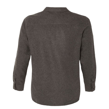 TRCN117. Burnside Long Sleeve Solid Flannel Shirt