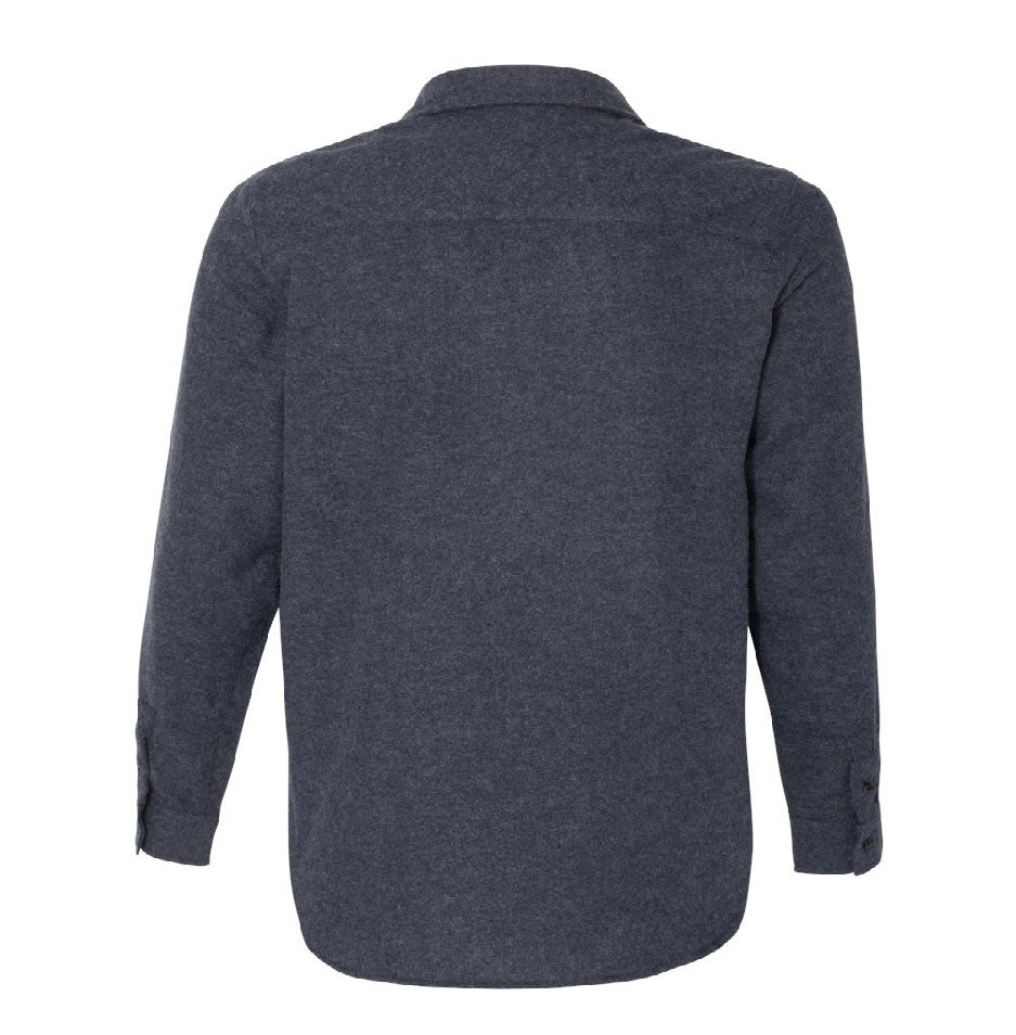 TRCN117. Burnside Long Sleeve Solid Flannel Shirt