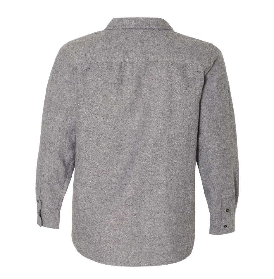 WYS117. Burnside Long Sleeve Solid Flannel Shirt