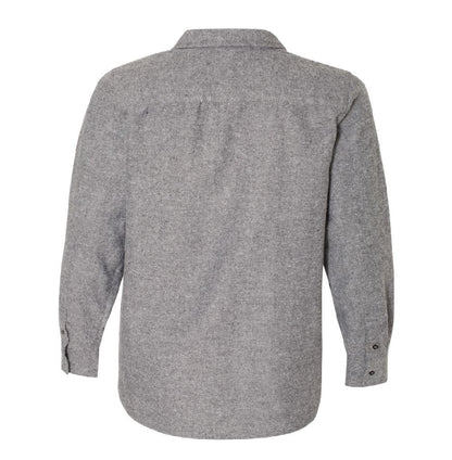 TRCN117. Burnside Long Sleeve Solid Flannel Shirt