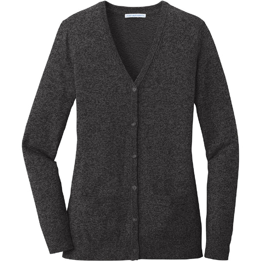 BYTE111. Women's Port Authority® Marled Cardigan Sweater
