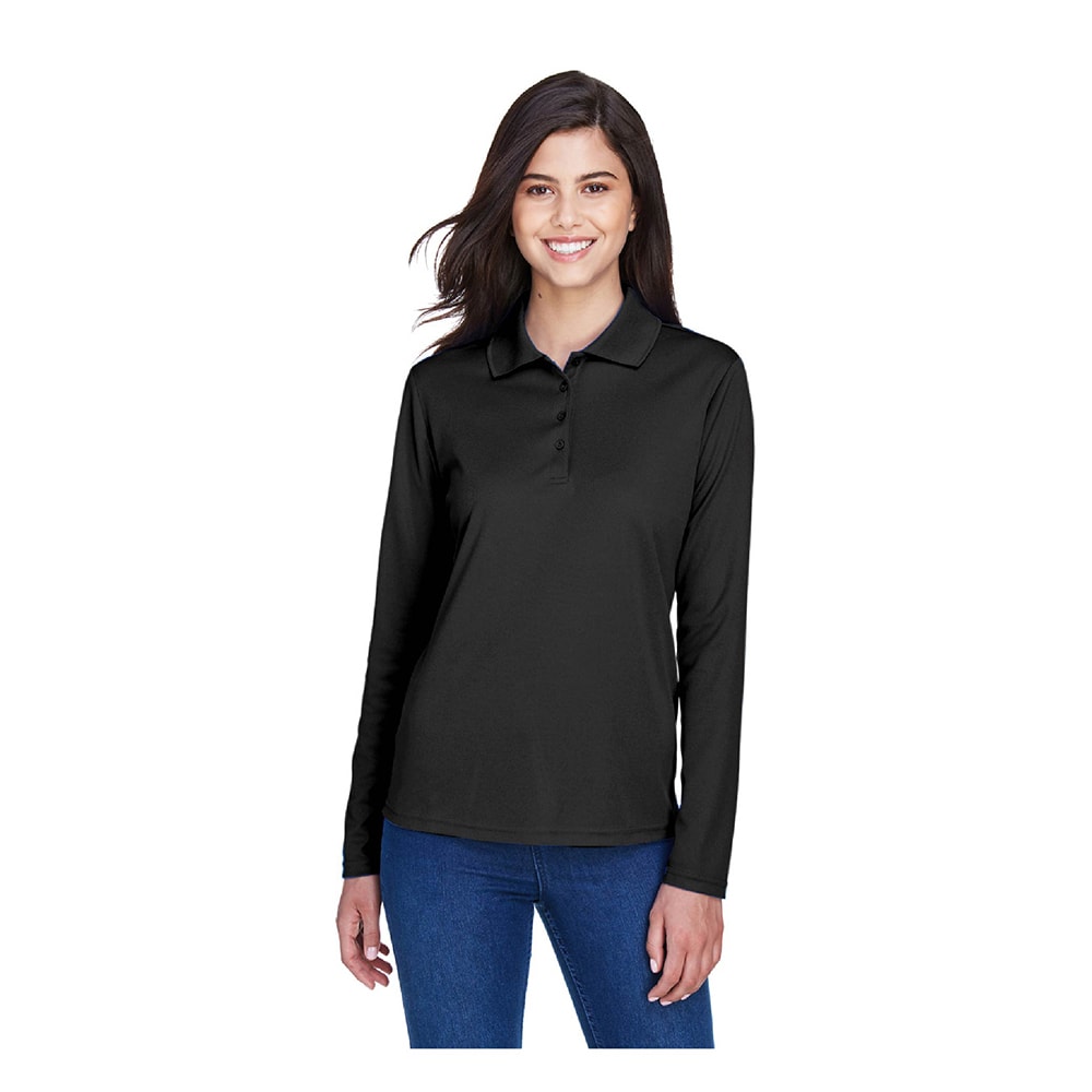 UNDFMS. Ladies' Pinnacle Performance Long Sleeve Piqué Polo