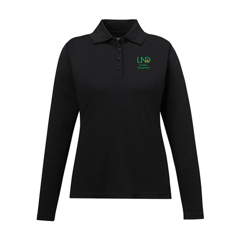UNDFMS. Ladies' Pinnacle Performance Long Sleeve Piqué Polo