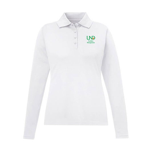 UNDFMS. Ladies' Pinnacle Performance Long Sleeve Piqué Polo
