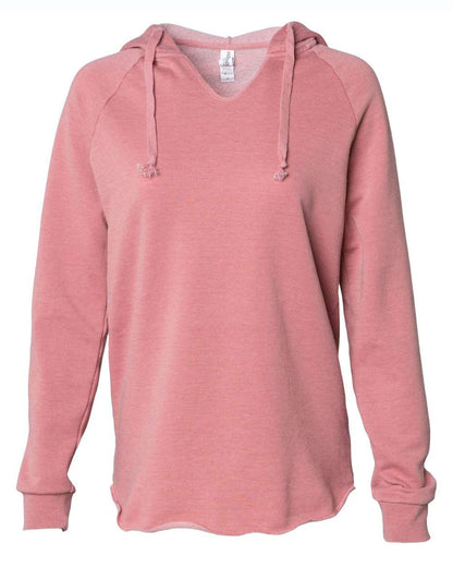 XA210. Independent Trading Co. - Women’s Lightweight California Wave Wash Hooded Sweatshirt