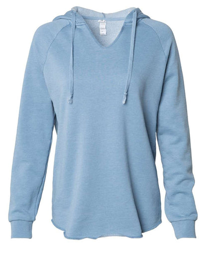 XA210. Independent Trading Co. - Women’s Lightweight California Wave Wash Hooded Sweatshirt