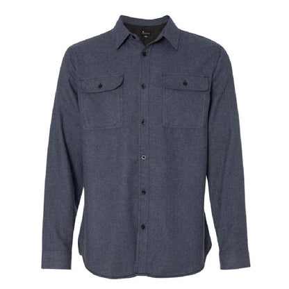 WYS225. Burnside Long Sleeve Solid Flannel Shirt