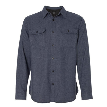TRCN225. Burnside Long Sleeve Solid Flannel Shirt
