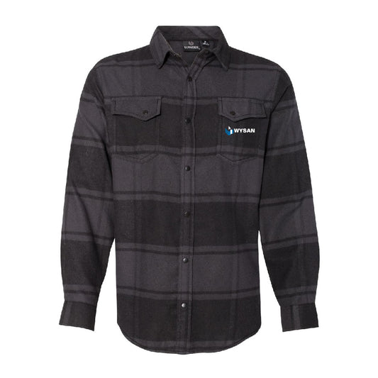 WYS223. Burnside Snap Front Flannel Shirt